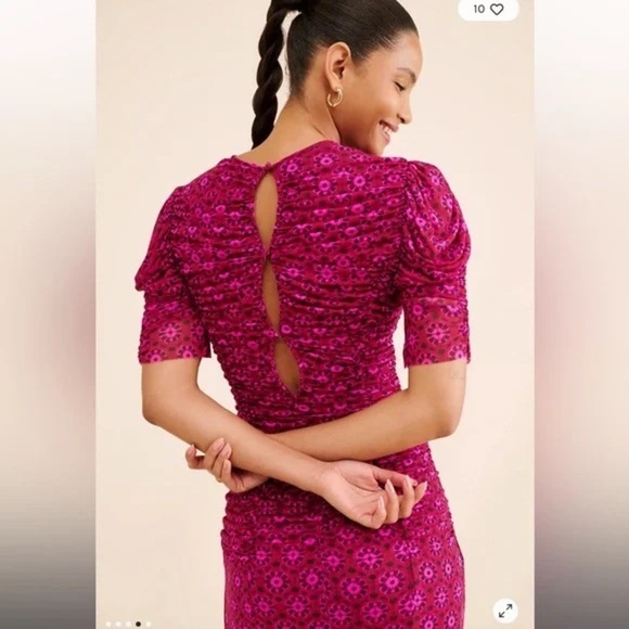 Free People Dresses & Skirts - Free People
Women's Briella Printed Ruched Midi Dress XS